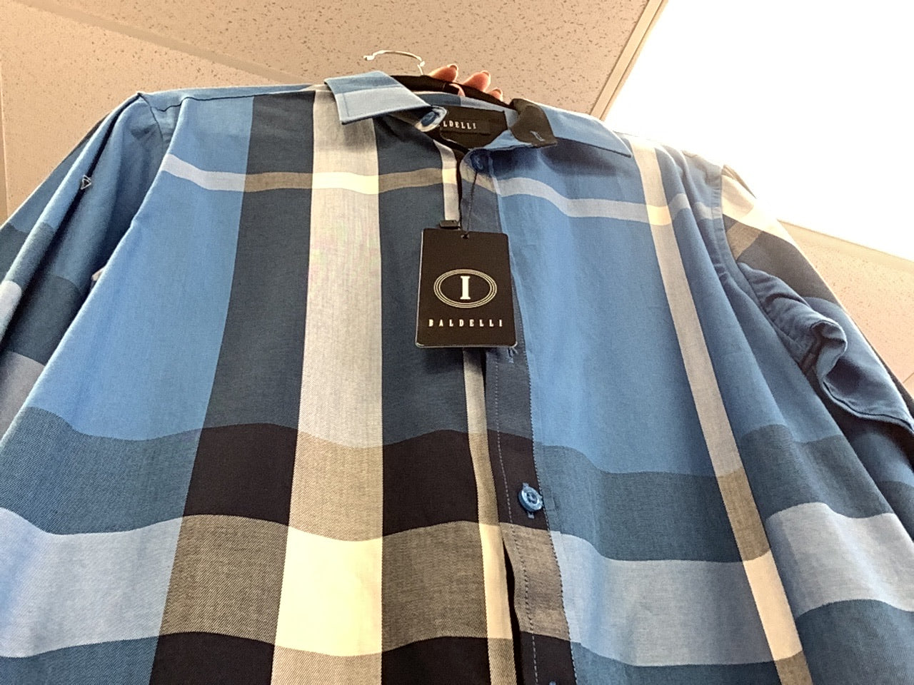 Long Sleeve Bright Blue-White