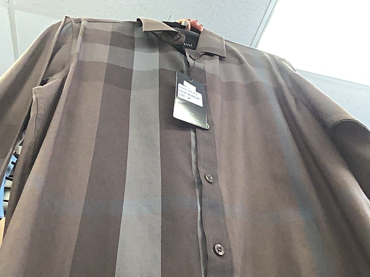 Long Sleeve Brown Grey