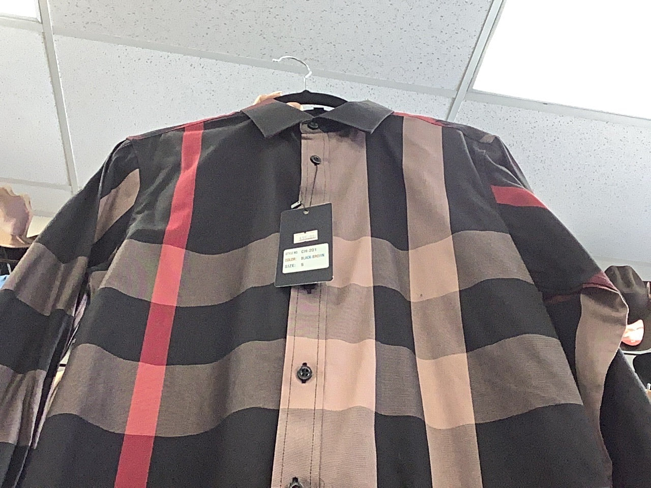 Long Sleeve Black-Brown