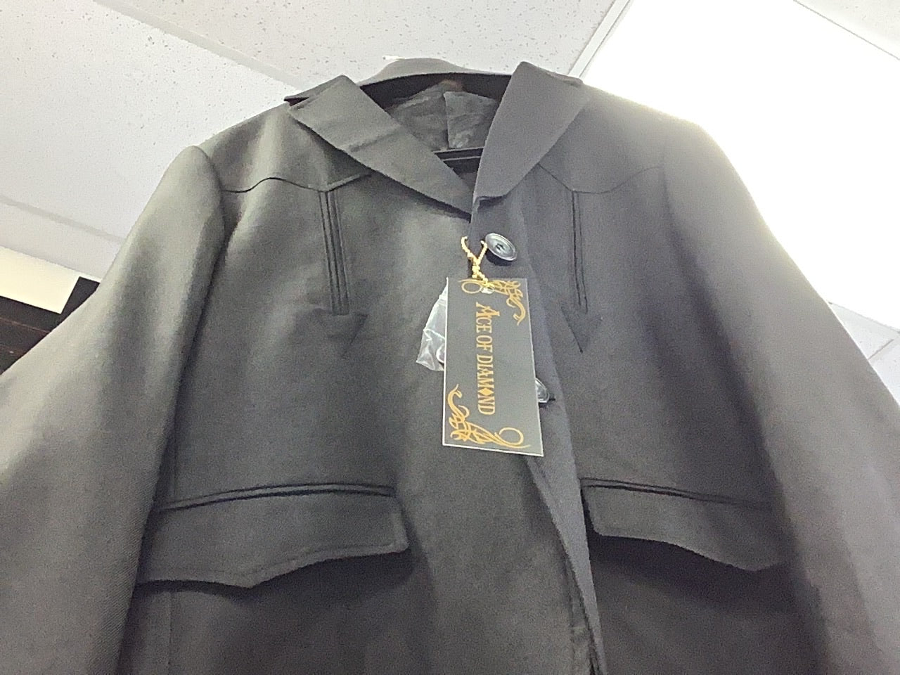 Ace Of Diamond Black Coat